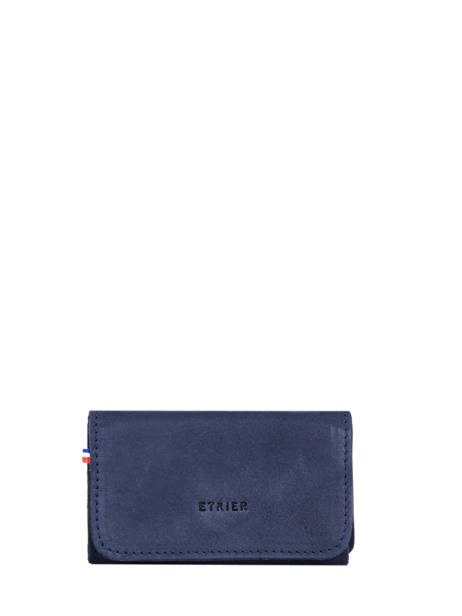 Portemonnee Etincelle Nubuck Leder Etrier Blauw etincelle nubuck EETN650